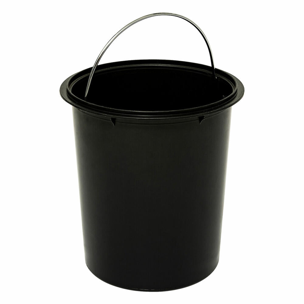 5five Simply Smart Mülleimer Onyx, Pedal-Abfalleimer, Stahl, PP, Schwarz, 5 L, 200173B