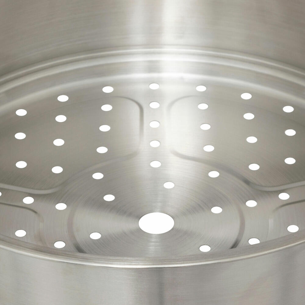 5five Simply Smart Dampfgarer, Dampfkochtopf, Kochtopf, Kasserolle, Aluminium, Grau, 24 cm, 189457A