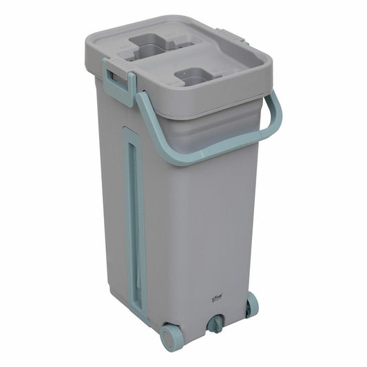 5five Simply Smart Wischmop Set, Bodenwischer, Eimer, Wischtuchpresse, Kunststoff / Edelstahl, 202675