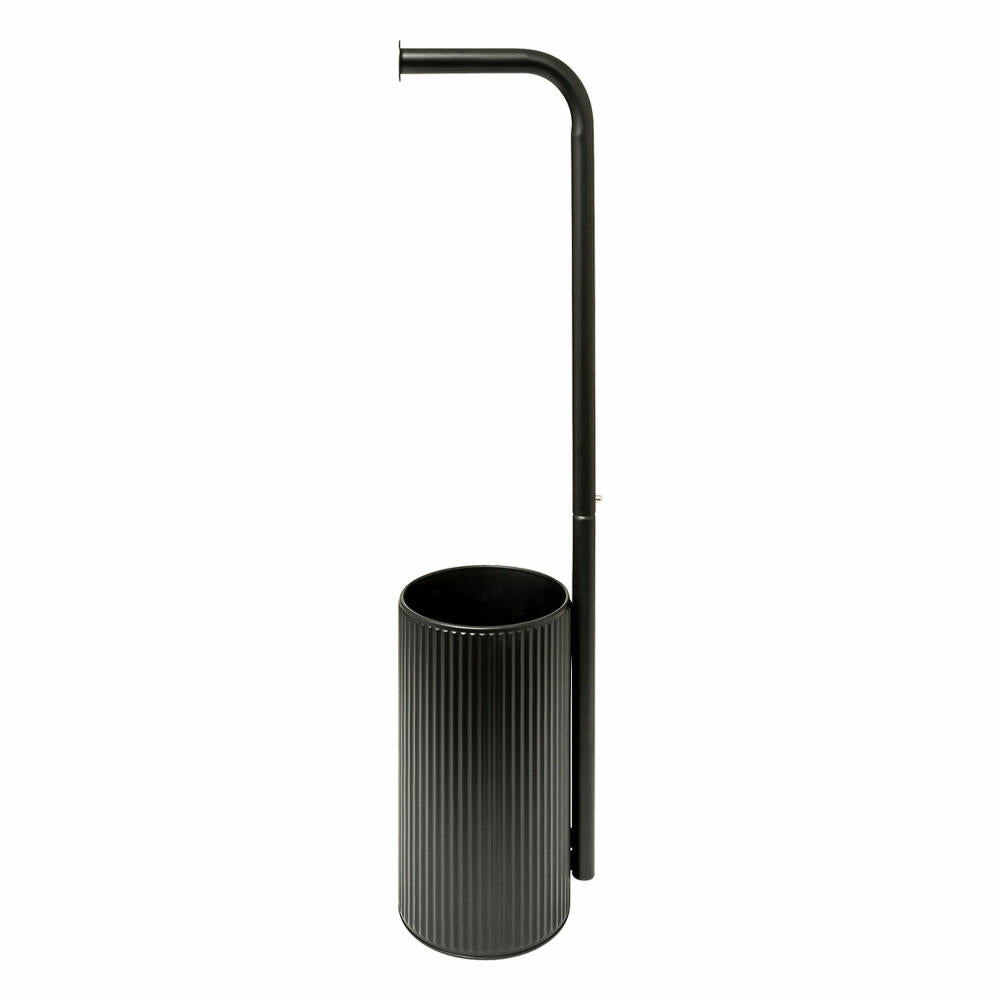 5five Simply Smart Toilettenpapierhalter Onyx, Toilettenpapierständer, Stahl, Dunkelgrau, 204918B