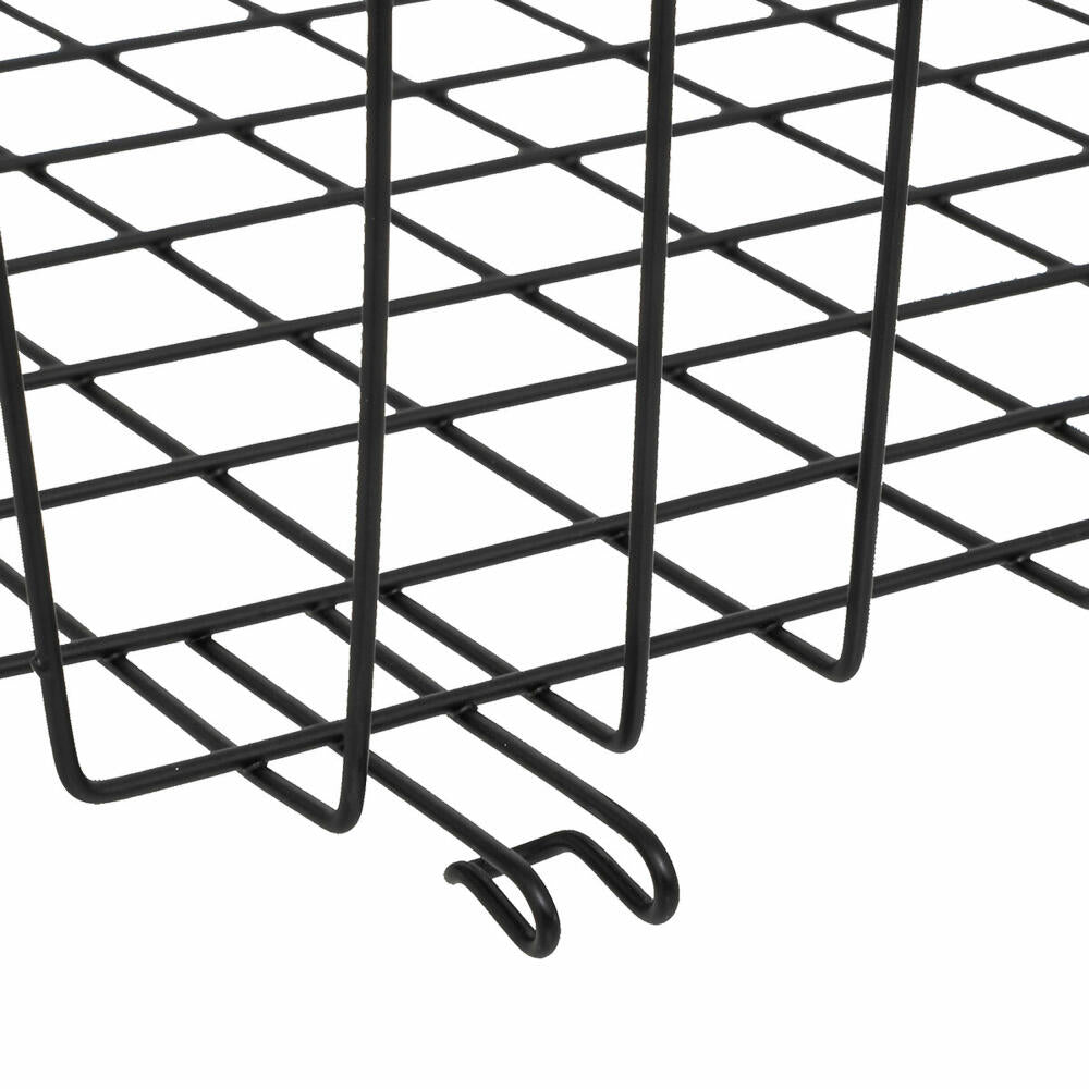 5five Simply Smart Hang Shelve, Hängekorb, Einhängekorb, Korb, Regal, Stahl, Schwarz, 51.5 cm, 203140