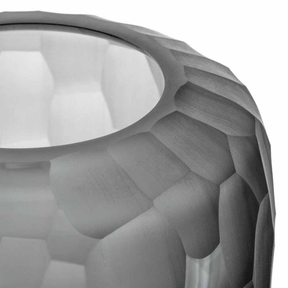 Leonardo Vase Bellagio, Blumenvase, Dekovase, Glas, Anthrazit, 17.5 cm, 036450