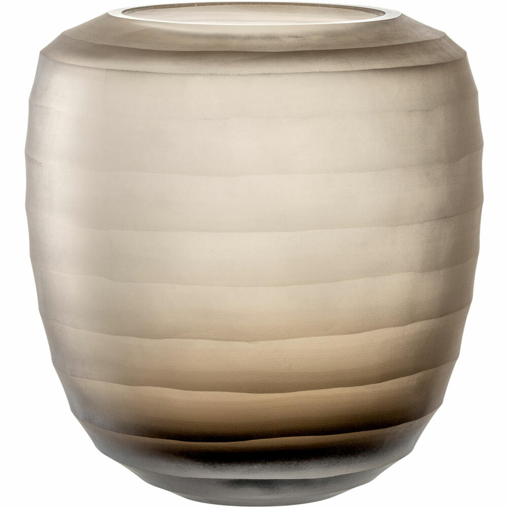 Leonardo vase Bellagio, flower vase, decorative vase, glass, beige, 17.5 cm, 036451