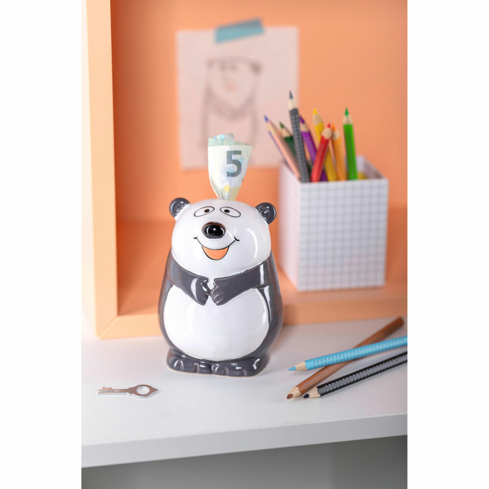 Leonardo Spardose Bambini Panda, Sparschwein, Sparbüchse, Keramik, mehrfarbig, 12.2 cm, 039197