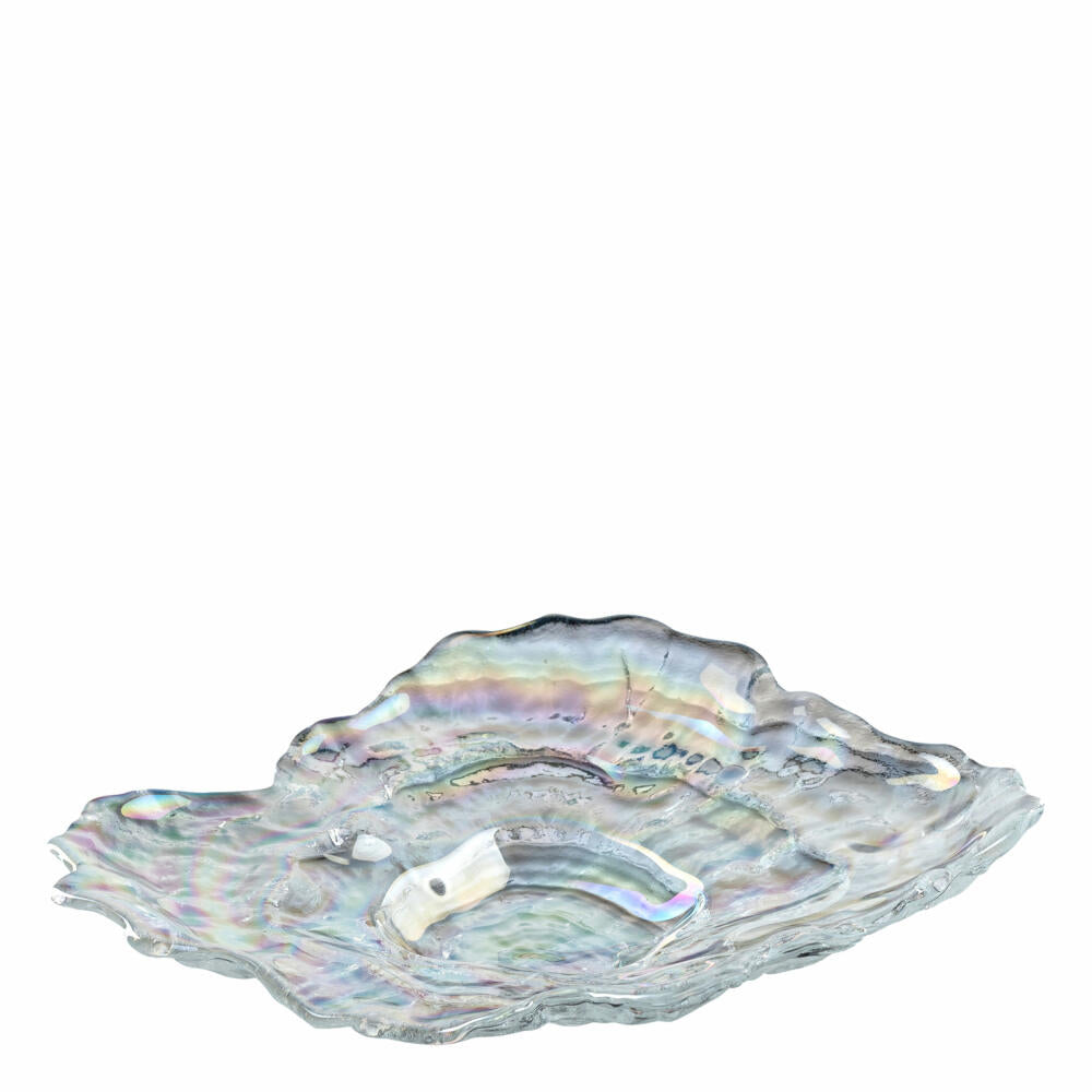 Leonardo Muschelschale Poesia, Schale, Dekoschale, Obstschale, Deko, Kalk-Natron Glas, Klar, 23x17 cm, 038929