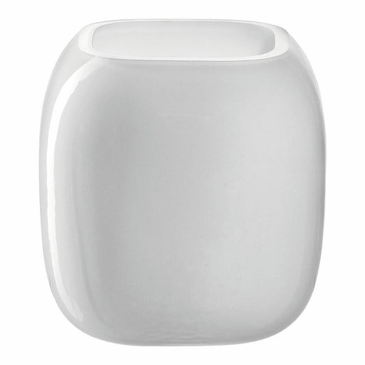 Leonardo Vase Milano, decorative vase, flower vase, soda-lime glass, white, 9.3 cm, 041650