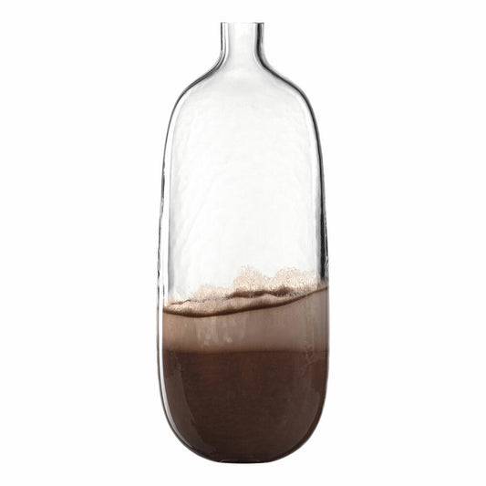 Leonardo Vase Casolare, Dekovase, Blumenvase, Kalk-Natron Glas, braun, 50 cm, 041671