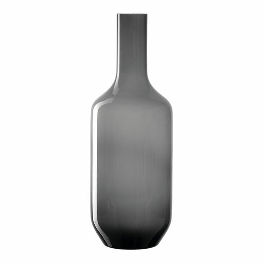 Leonardo Vase Milano, Dekovase, Blumenvase, Kalk-Natron Glas, grau, 39 cm, 041745