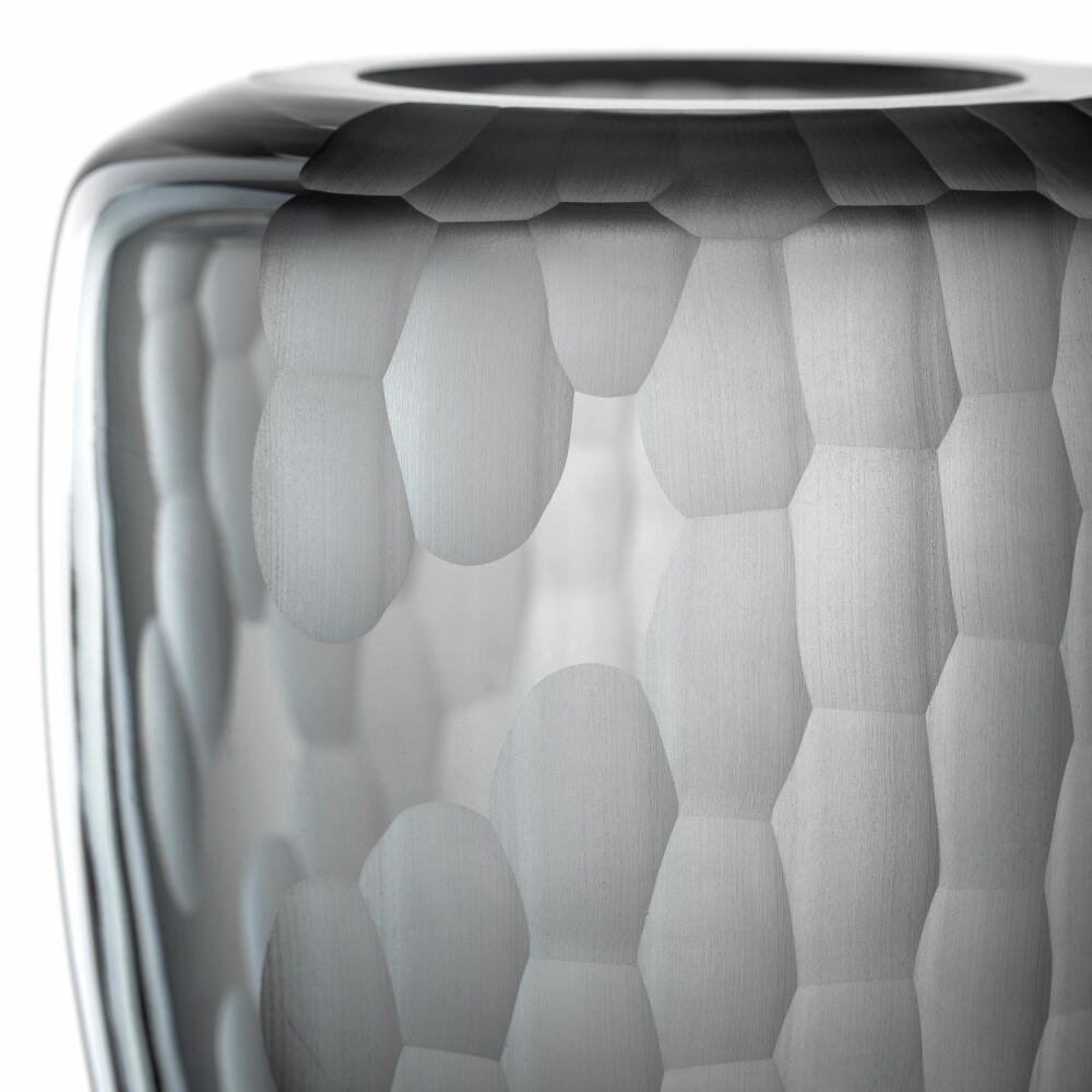 Leonardo vase Bellagio, flower vase, decorative vase, glass, anthracite, 22 cm, 036448