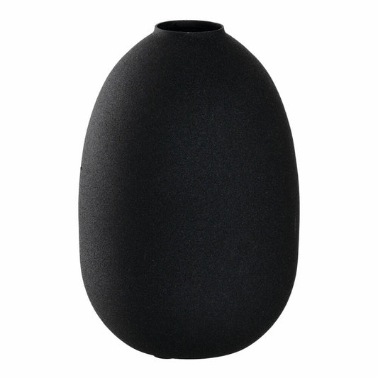 Leonardo Vase Casolare Metall, Dekovase, Blumenvase, Metall, schwarz, 19 cm, 041698