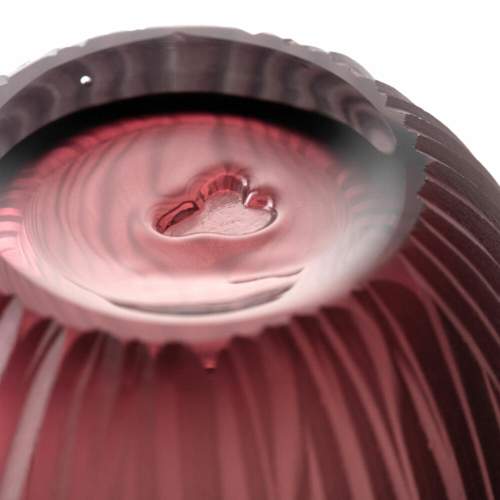 Leonardo vase Bellagio, flower vase, decorative vase, glass, berry, 15.5 cm, 036446