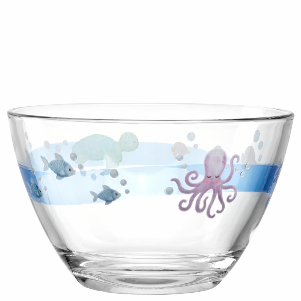 Leonardo Bowl Bambini Avventura Sea, Bowl, Small Bowl, Soda-lime Glass, Multicoloured, 12 cm, 044421