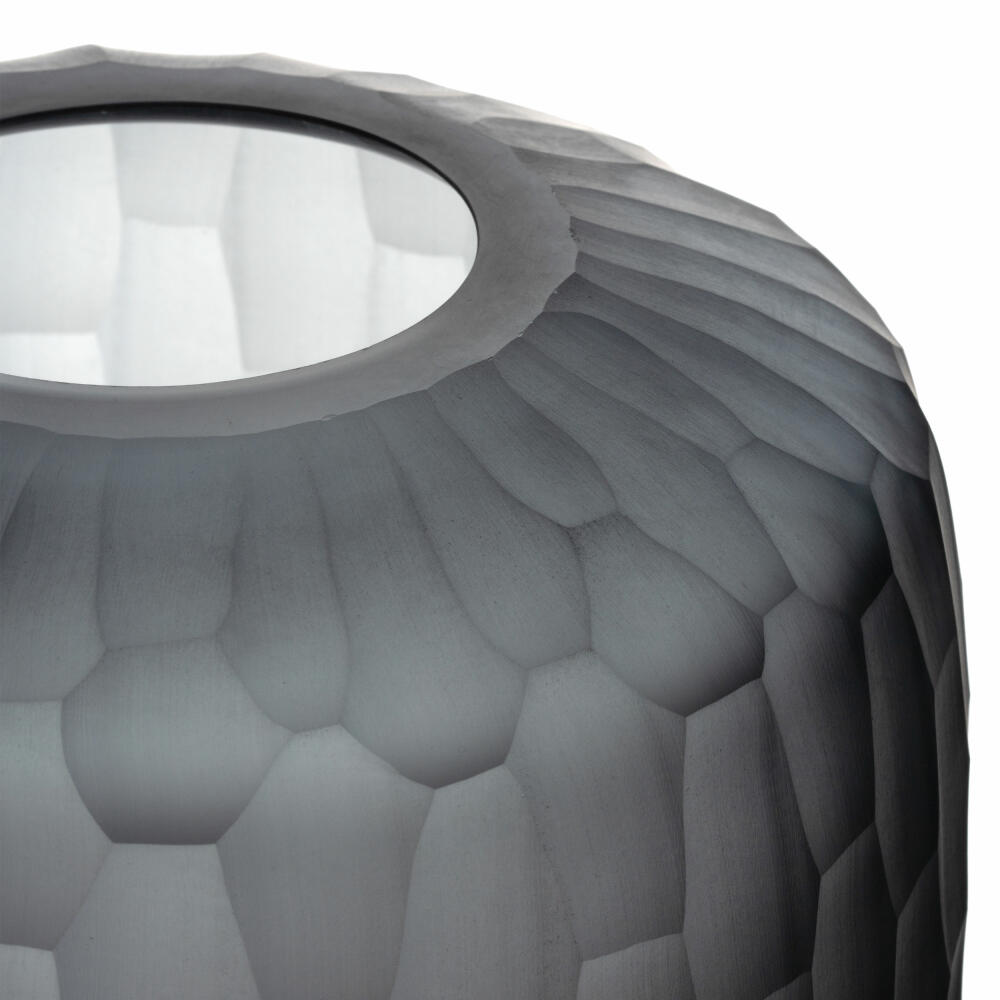 Leonardo Vase Bellagio, Blumenvase, Dekovase, Glas, Anthrazit, 36 cm, 036449