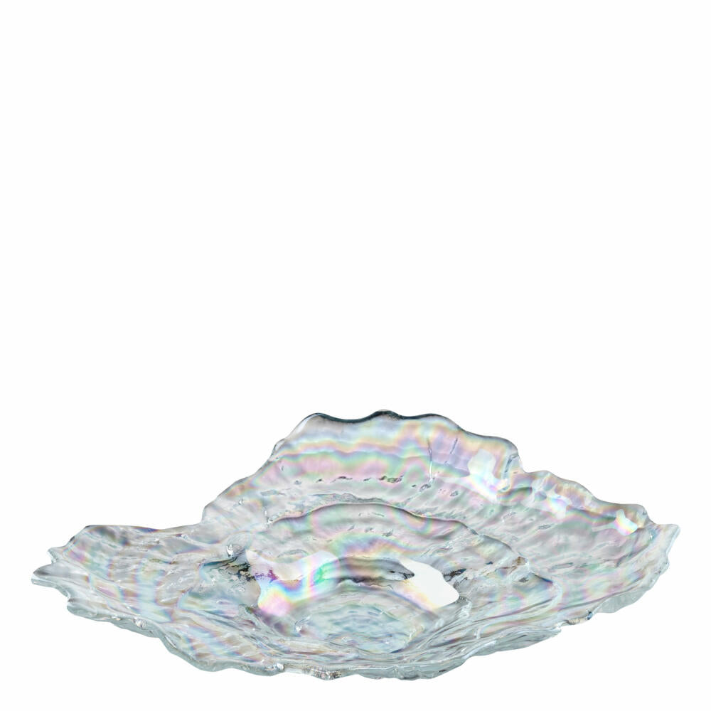 Leonardo Muschelschale Poesia, Schale, Dekoschale, Obstschale, Deko, Kalk-Natron Glas, Klar, 38x29 cm, 038932
