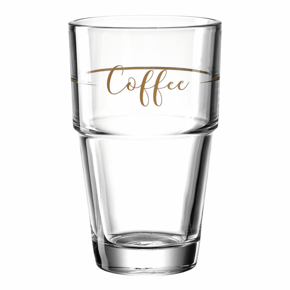 Leonardo Becher Solo Coffee, Kaffeebecher, Glas, Kalk-Natron Glas, mehrfarbig, 410 ml, 043468