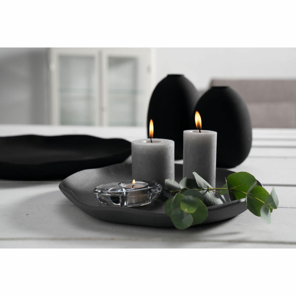 Leonardo Tischlicht Casolare, Teelichthalter, Windlicht, Kalk-Natron Glas, klar, 3 cm, 041831