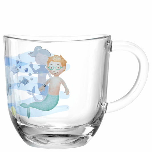 Leonardo Tasse Bambini Avventura Meer, Henkelbecher, Kalk-Natron-Glas, Mehrfarbig, 280 ml, 044419