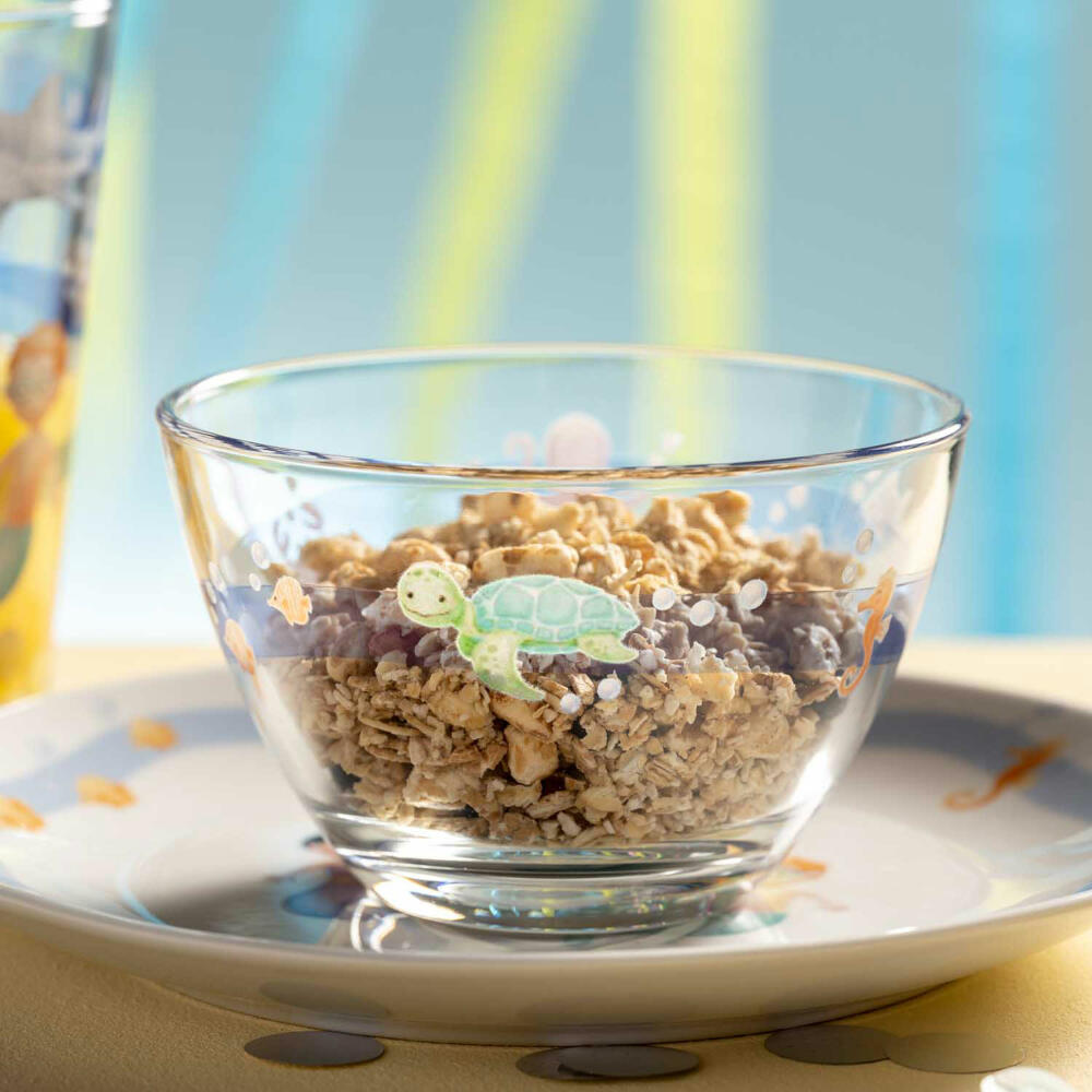 Leonardo Bowl Bambini Avventura Sea, Bowl, Small Bowl, Soda-lime Glass, Multicoloured, 12 cm, 044421