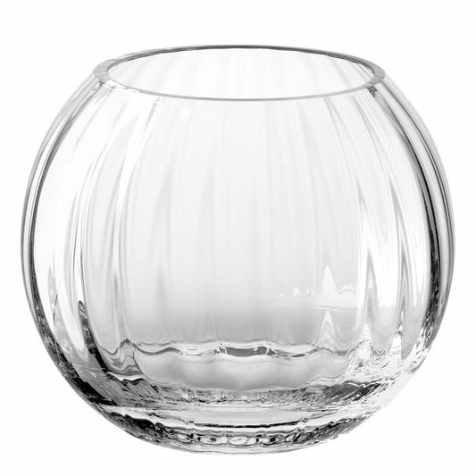 Leonardo ball vase Poesia, flower vase, glass vase, decorative vase, ball vase, soda-lime glass, clear, H 13 cm, 038938