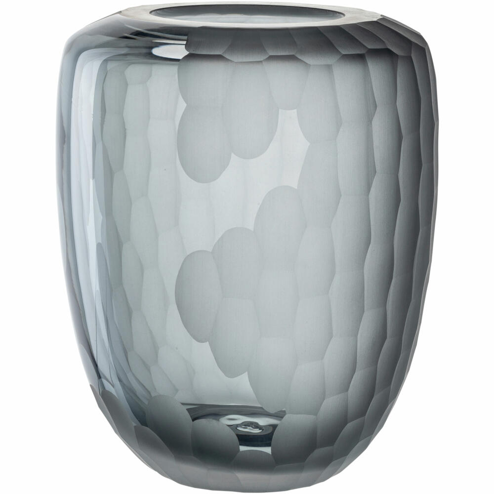 Leonardo vase Bellagio, flower vase, decorative vase, glass, anthracite, 22 cm, 036448