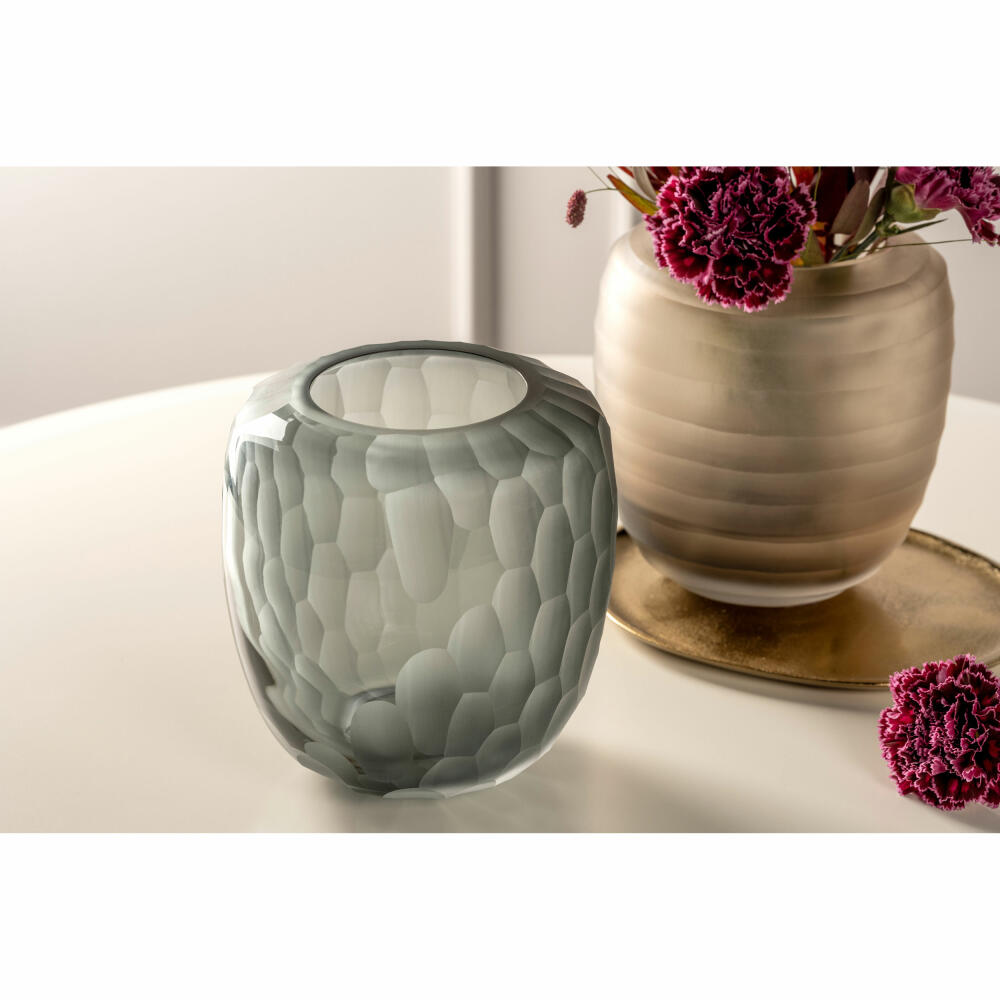 Leonardo Vase Bellagio, Blumenvase, Dekovase, Glas, Anthrazit, 17.5 cm, 036450