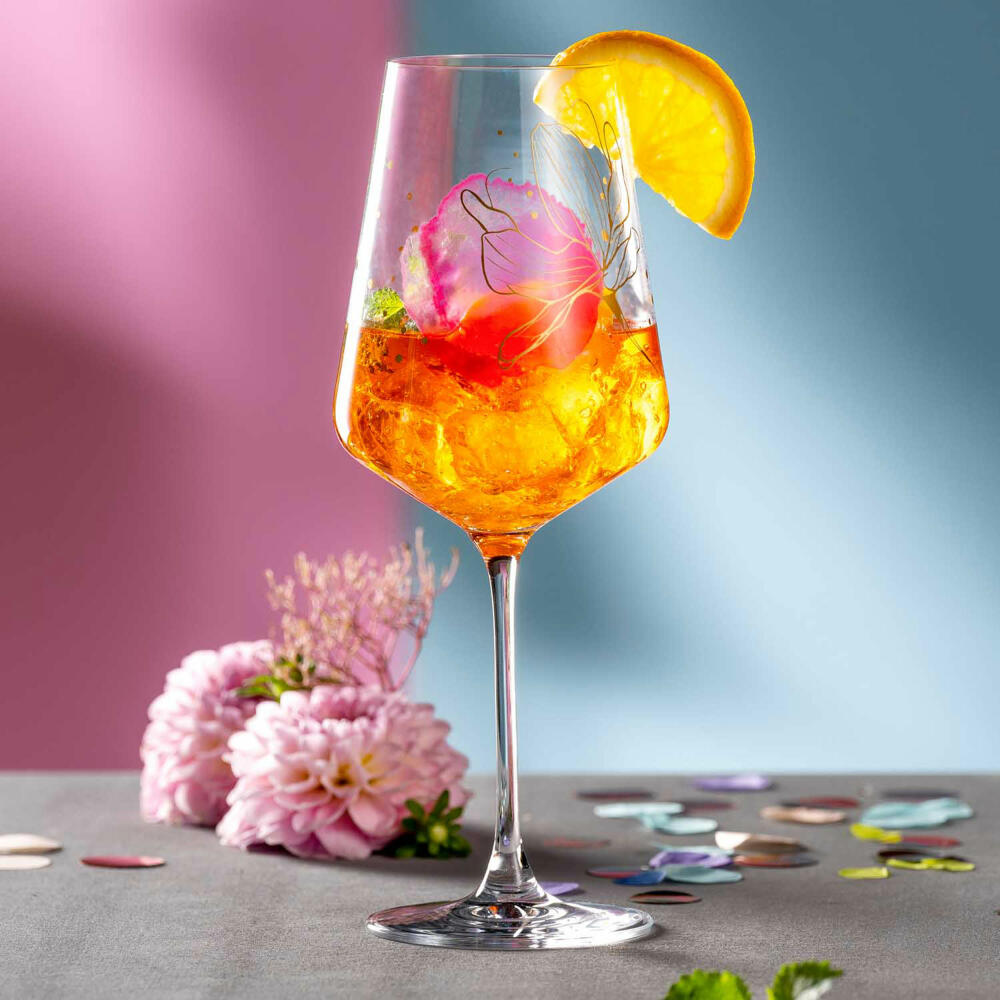 Leonardo Aperitifglas Presente Blüte, Kristallglas, Mehrfarbig, 560 ml, 044480