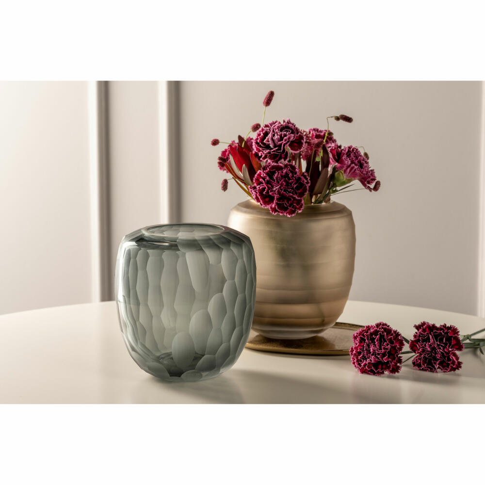 Leonardo Vase Bellagio, Blumenvase, Dekovase, Glas, Anthrazit, 17.5 cm, 036450