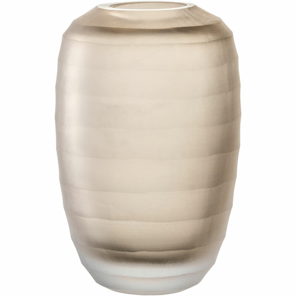 Leonardo vase Bellagio, flower vase, decorative vase, glass, beige, 15.5 cm, 036447