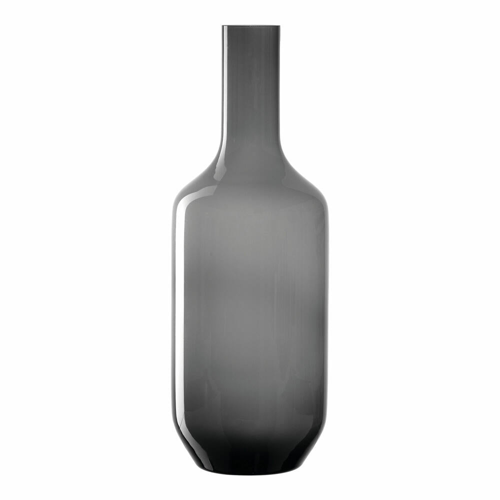 Leonardo Vase Milano, Dekovase, Blumenvase, Kalk-Natron Glas, grau, 50 cm, 041579