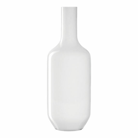 Leonardo Vase Milano, decorative vase, flower vase, soda-lime glass, white, 50 cm, 041648