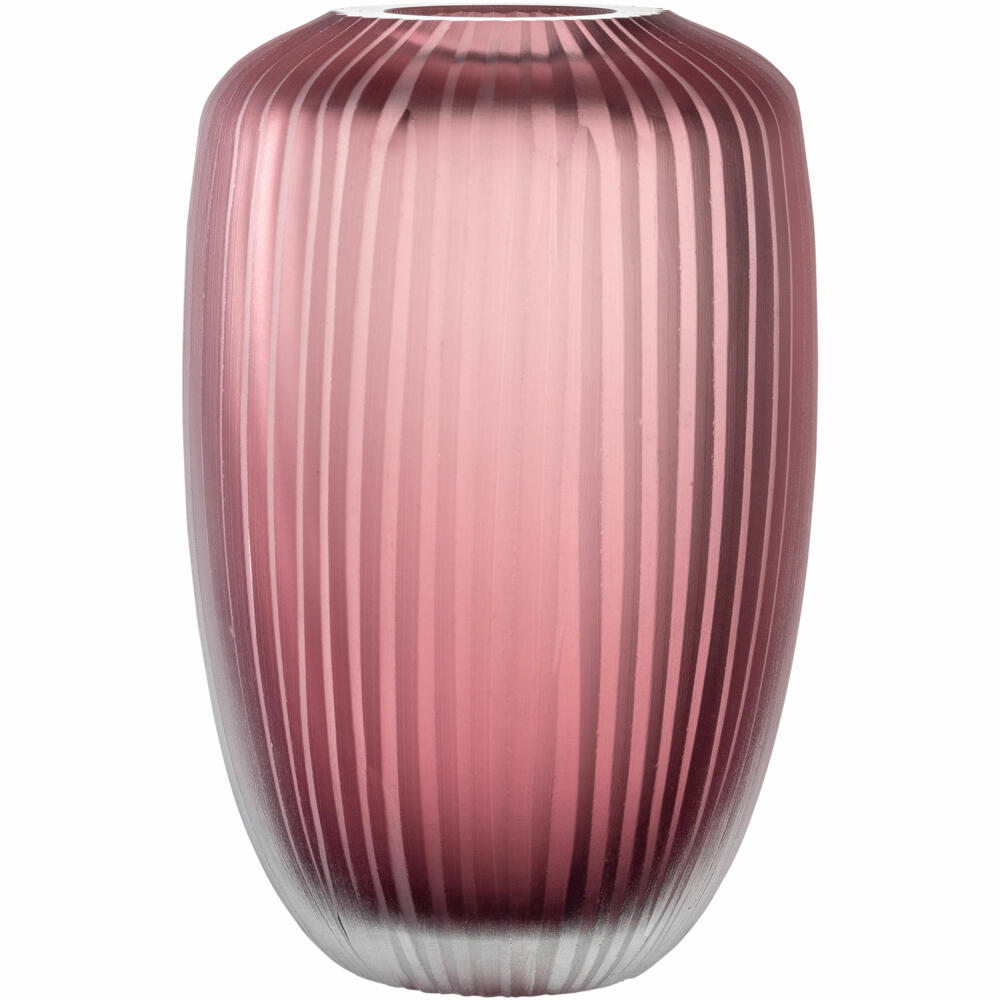 Leonardo vase Bellagio, flower vase, decorative vase, glass, berry, 15.5 cm, 036446