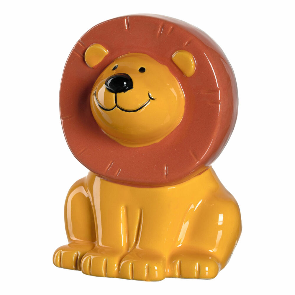 Leonardo Spardose Bambini Löwe, Sparschwein, Sparbüchse, Keramik, mehrfarbig, 12.8 cm, 039192