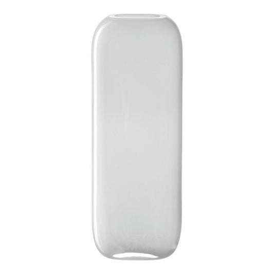 Leonardo Vase Milano, decorative vase, flower vase, soda-lime glass, white, 27 cm, 041655