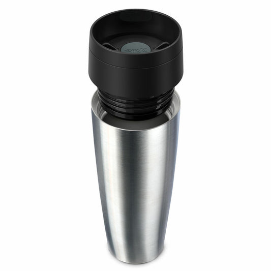 Emsa Isolierbecher Travel Mug Classic, To-Go-Becher, Edelstahl, Silberfarben, 500 ml, N20219
