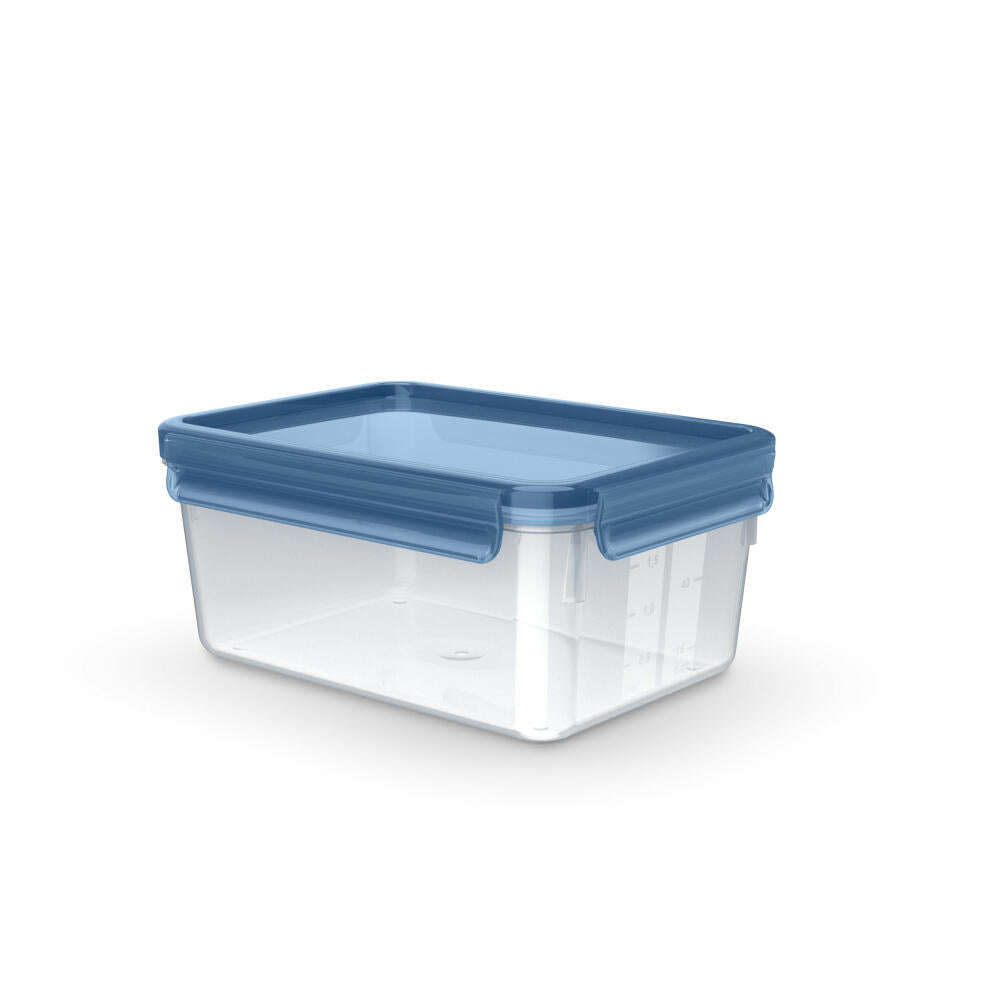 Emsa Frischhaltedose Clip & Close Eco, PP-Kunststoff, TPE, Blau, Transparent, 2.2 L, N11715