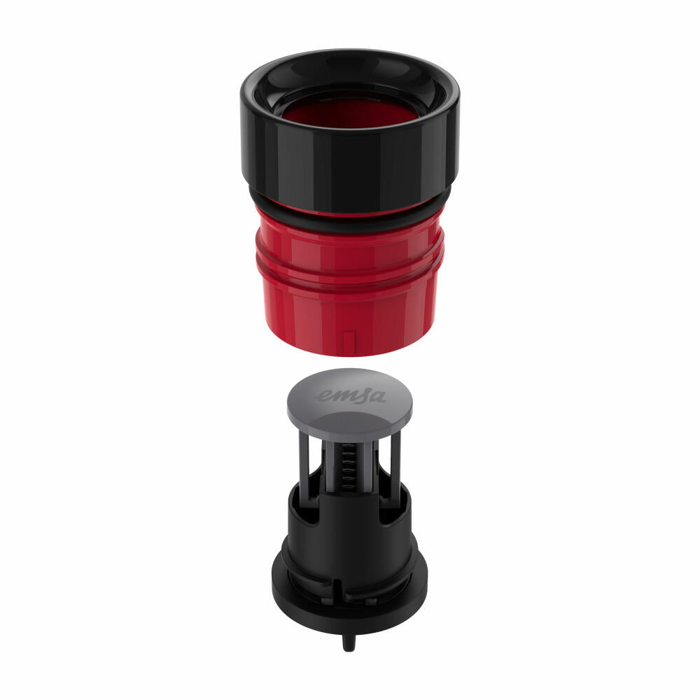 Emsa Isolier-Trinkflasche Bludrop, Wasserflasche, Edelstahl, Petrol, 1 L, N31121