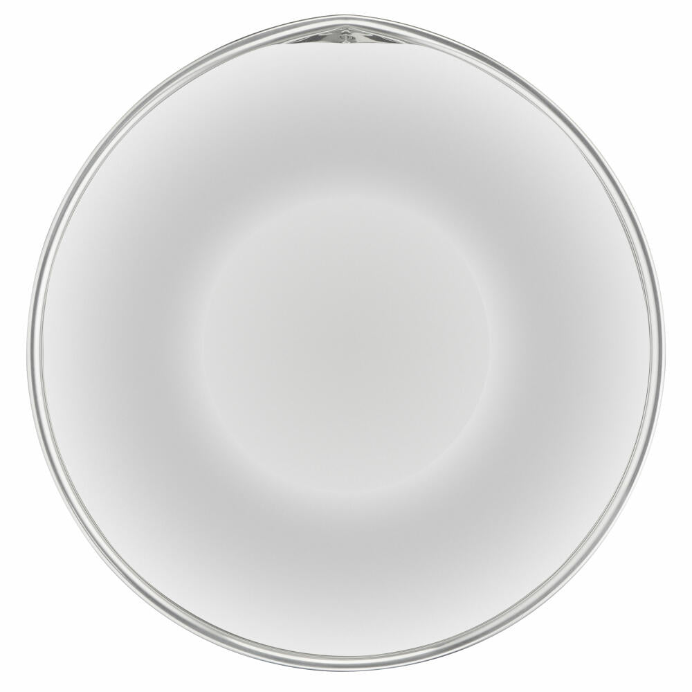 Emsa Rührschüssel Prep & Bake, Edelstahl, Silikon, Blau, Silberfarben, 22 cm / 4 L, K32722