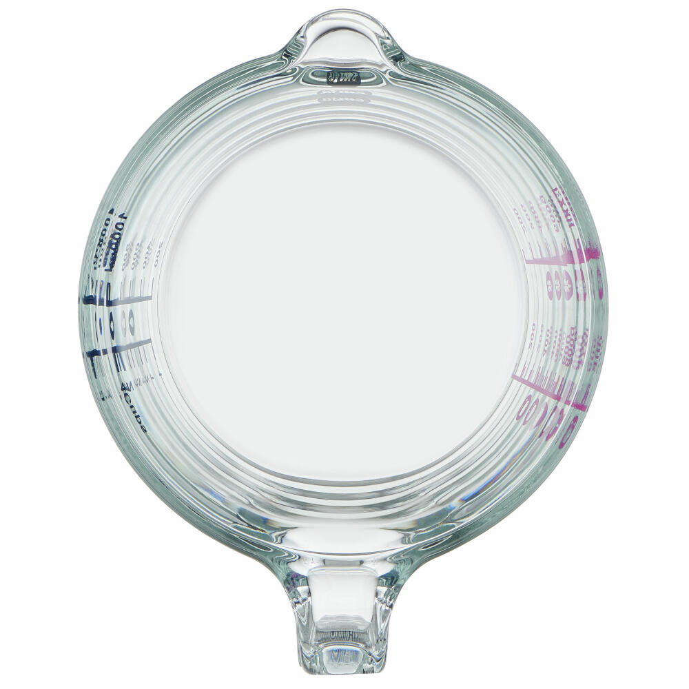 Emsa Messkanne Prep & Bake, Messbecher, Glas, Transparent, 1 L, K32361