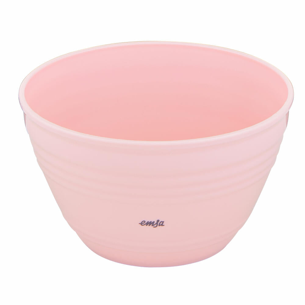 Emsa Rührschüssel Prep & Bake mit Deckel, Kunststoff, Silikon, Rosa, 1.7 L, K32517