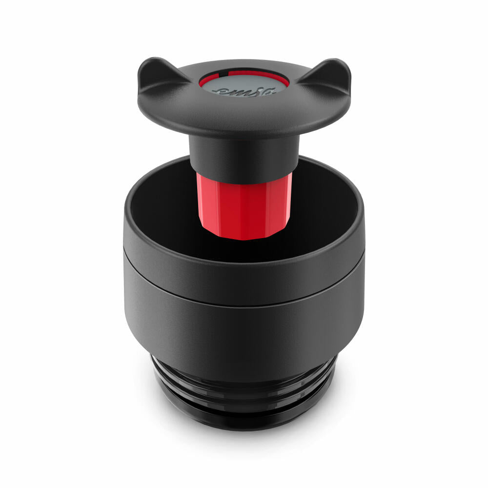 Emsa Isolierbecher Travel Mug Classic, To-Go-Becher, Edelstahl, Schwarz, 500 ml, N20220