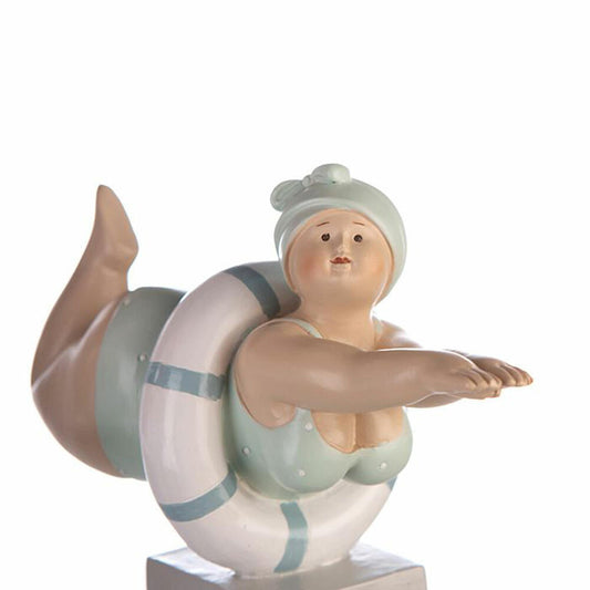 Gilde Figur Badenixe Tante Elli, 2er Set, Dekofigur, Dekoration, Dekoobjekt, Kunstharz, H 20 cm, 89250