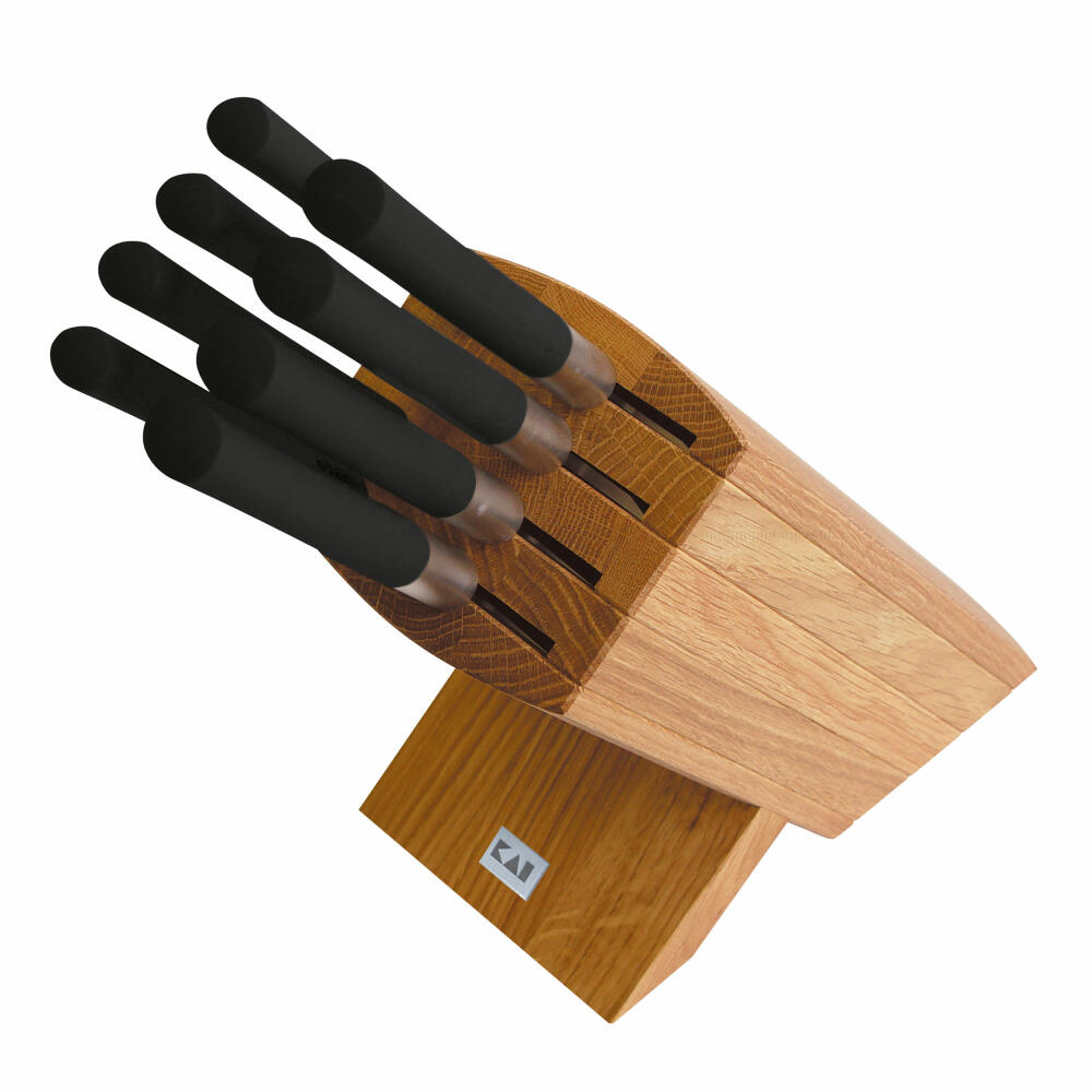 Kai Wasabi Black Messerblock mit 8 Messer, Messerhalter, Messer Aufbewahrung, 6799