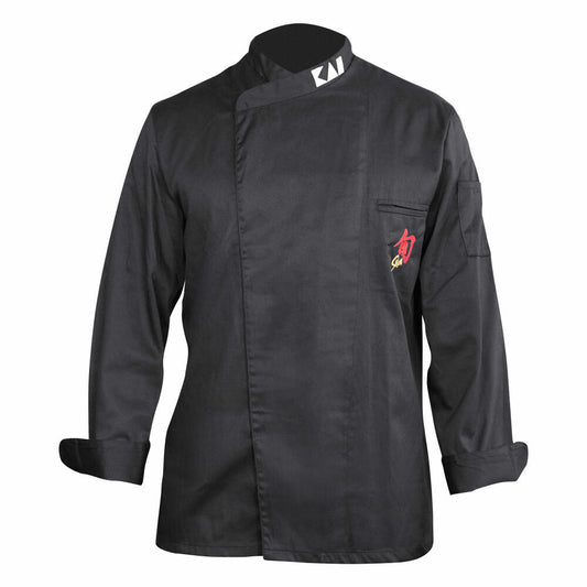 Shun Kochjacke, Küchen Koch Jacke, Poliyester / Baumwolle, Schwarz, Herren-Größe XXXL, 43070354