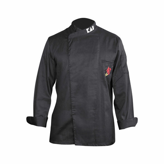 Shun Kochjacke, Küchen Koch Jacke, Poliyester / Baumwolle, Schwarz, Herren-Größe L, 43070351