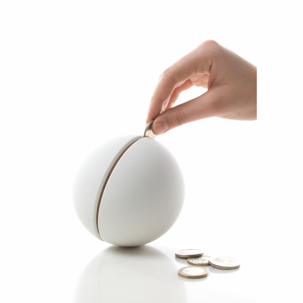 Authentics Giro money box, piggy bank, ABS with magnet, shiny chrome-plated, 11 cm, 1089009