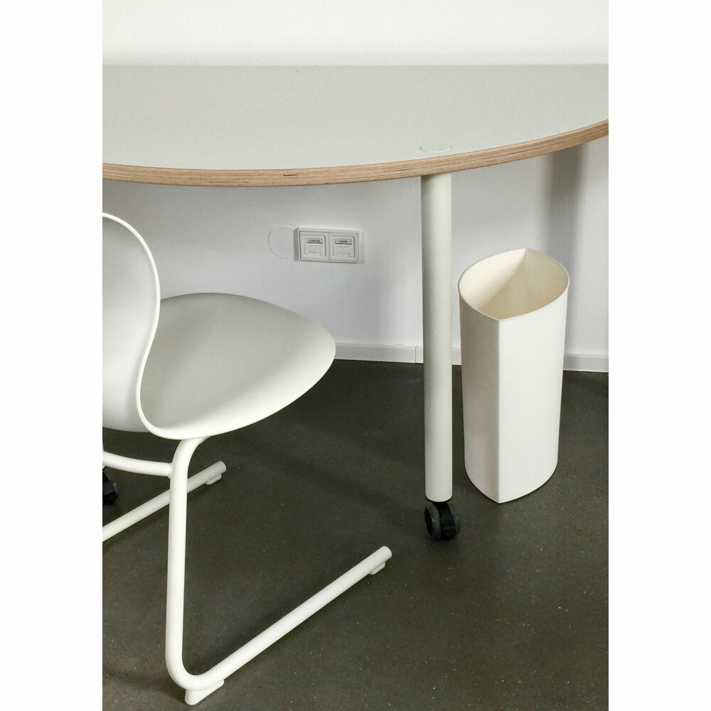 Authentics Maxi Lip Papierkorb, Abfalleimer, Mülleimer, Polypropylen, Weiß, 1090798