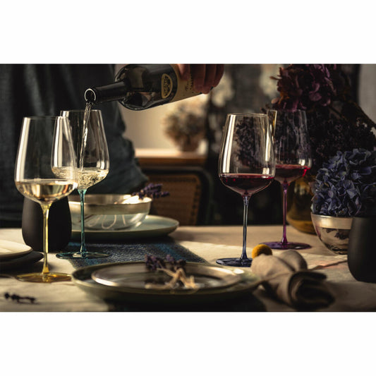 Eisch Allroundgläser Inspire Sensisplus, 2er Set, Champagnerglas, Weinglas, Kristallglas, Grau, 400 ml, 15437075