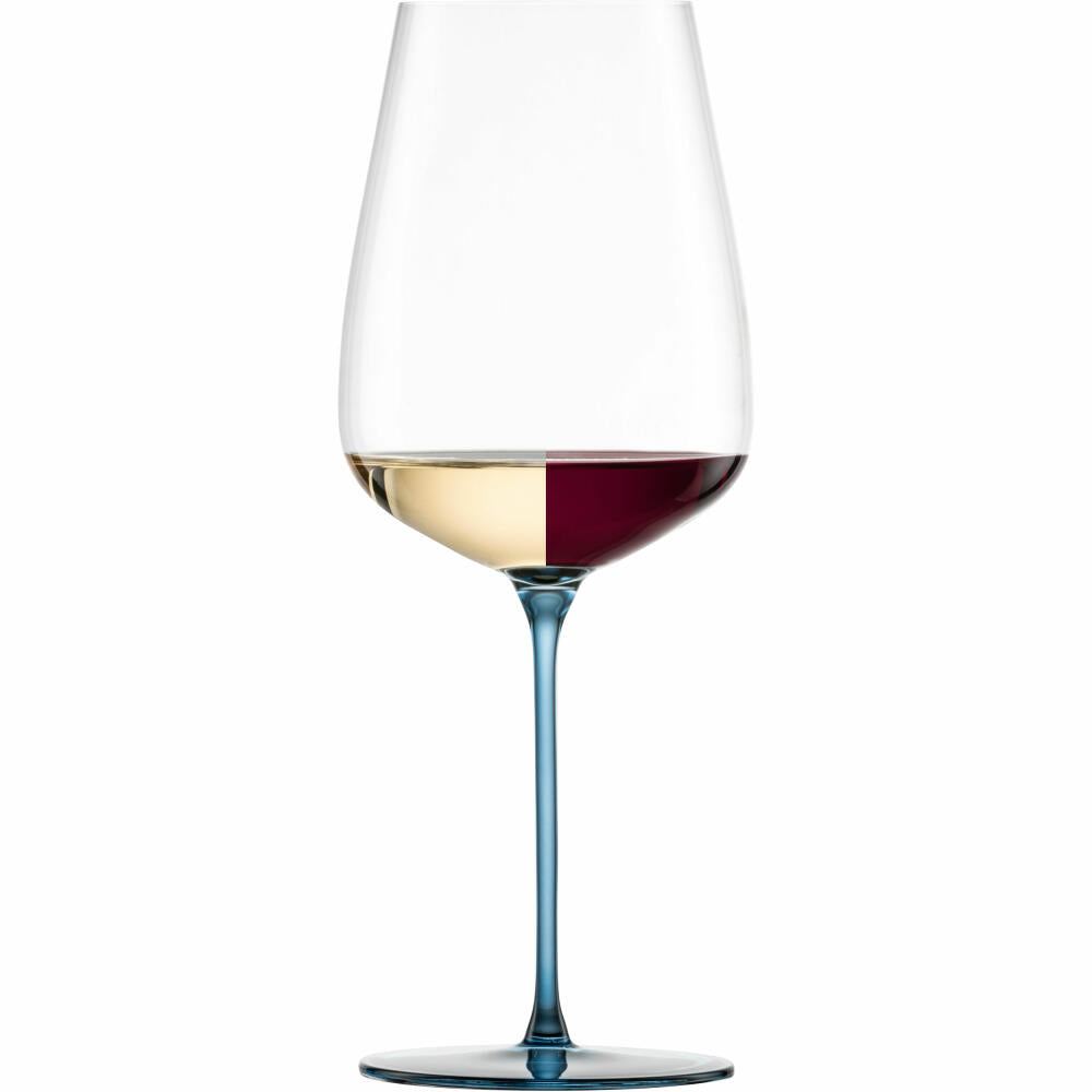 Eisch Allroundgläser Inspire Sensisplus, 2er Set, Rotweinglas, Weinglas, Kristallglas, Blau, 740 ml, 15437021