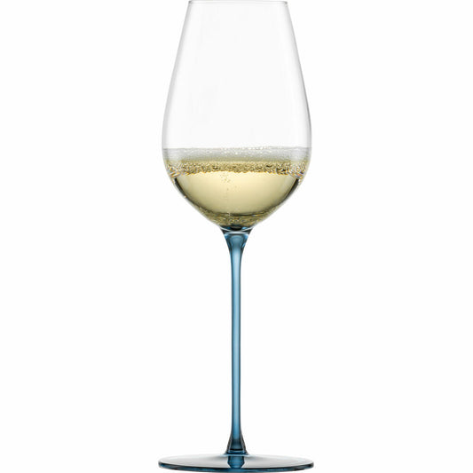 Eisch Allroundgläser Inspire Sensisplus, 2er Set, Champagnerglas, Weinglas, Kristallglas, Blau, 400 ml, 15437071