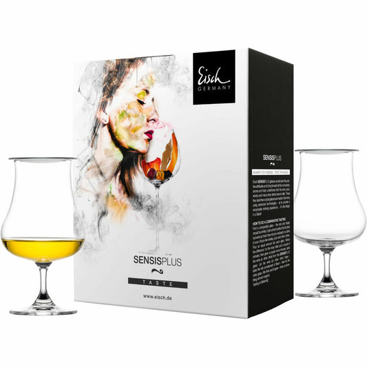 Eisch Universal Spirituosenglas 4-tlg. Superior Sensis plus, mit Aromadeckel, Whiskyglas, Cognacglas, Kristallglas, 220 ml, 25005213
